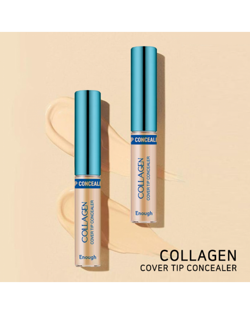 Enough, Увлажняющий консилер, с коллагеном, Collagen Cover Tip Concealer, 6.5 мл.
